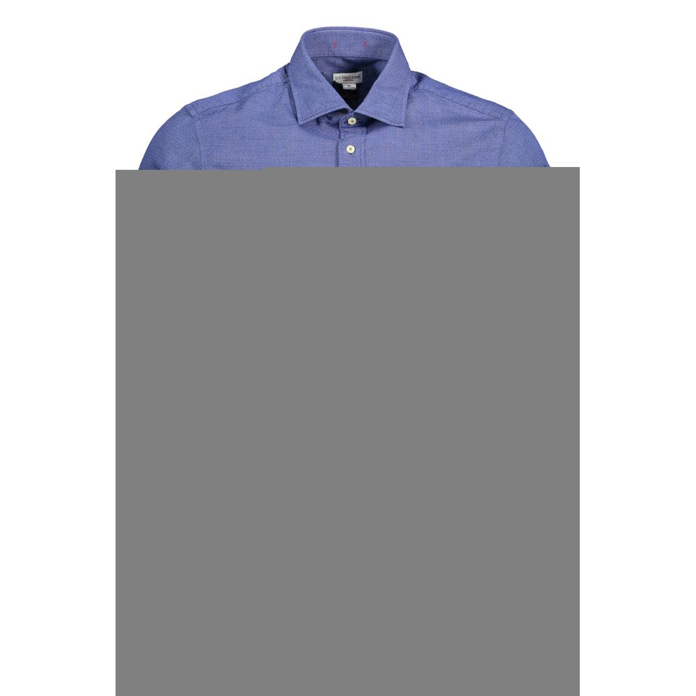 US POLO ASSN. Blue cotton shirt for men